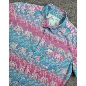 Retro Rifle Shirt Men's L The Dream Polo Button down